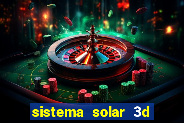 sistema solar 3d em movimento